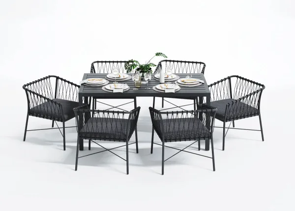 Crystal Dining Table 6 Seater - Image 5